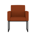 Ver mais imagens de Kit Sofá 2 Lugares + 2 Poltronas para Recepção Sala Balaqui Cor:terracota