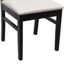 Ver imagem 7 de Cadeira Pérola Madeira Maciça com Telinha - Preto Assento Estofado Corano Bege