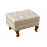 Puff Banqueta Dom Pedro Chesterfield Retangular  Sala, Quarto, Recepção - Couríssimo Bege - 1
