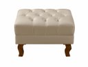 Ver imagem 2 de Puff Banqueta Dom Pedro Chesterfield Retangular Sala, Quarto, Recepção - Couríssimo Bege