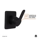 Ver imagem 3 de Acabamento de Misturador Monocomando Redondo para Banheiro Guaporé - Pingoo.casa - Preto