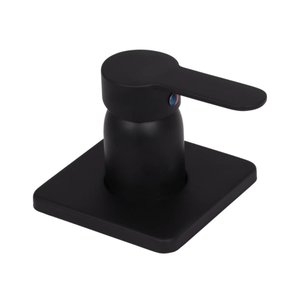 Acabamento de Misturador Monocomando Redondo para Banheiro Guaporé - Pingoo.casa - Preto