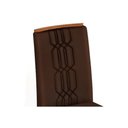 Ver imagem 5 de Conjunto: Mesa de Cozinha Celeste c/ Tampo Madeirado c/ Vidro Retangular 160x90cm e 6 Cadeiras Zoe