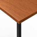 Ver mais imagens de Mesa Pérola em L para Escritório e Home Office Preto/Imbuia 130x110cm