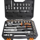 Ver imagem 1 de Conjunto de Ferramentas Soquetes 1/4” e 1/2” DE 45 Peças Wokin Tools