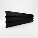 Ver imagem 3 de Painel Ripado em Alumínio Parete Preto Corten Barra de 30 mm X 150 mm X 3000 mm/0,455 m² Viscardi