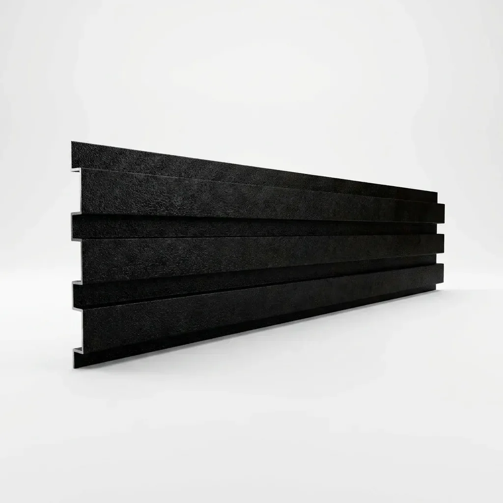 Ver imagem 3 de Painel Ripado em Alumínio Parete Preto Corten Barra de 30 Mm X 150 Mm X 3000 Mm / 0,455 M²