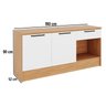 Balcão Gabinete de Cozinha 190 Cm com 2 Portas Melissa - 3