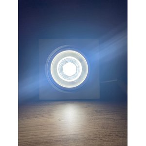 Spot Led Dicróica Embutir Quadrado 12w Bivolt:branco 6500k