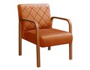 Ver imagem 2 de Poltrona Cadeira Decorativa Sala, Recepção Lara Laranja Terracota