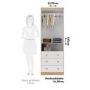 Ver imagem 3 de Quarto de Bebê Berço Americano Guarda-Roupa e Cômoda MDF Teka Espresso Móveis Branco Brilho/Amêndoa