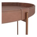 Ver imagem 2 de Kit 2 Mesas de Centro em Couro Décor Patrimar Móveis Cores:whisky