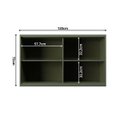 Ver imagem 6 de Cozinha Compacta Modulada 6 Portas 3 Gavetas 100% MDF 2 Tampos Sevilha Verde/Hill