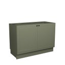 Ver imagem 5 de Cozinha Compacta Modulada 6 Portas 3 Gavetas 100% MDF 2 Tampos Sevilha Verde/Hill