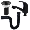 Ver imagem 1 de Torneira Abs Lavatório + Válvula Abs + Sifão Universal Preto