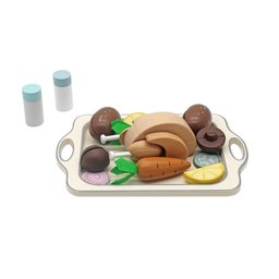 Comidinhas de Brinquedo para Cozinha Infantil/frango Assado com Legumes - 3