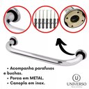 Ver imagem 2 de Barra / Alça de Apoio 30cm Inox Auxilio para Idoso ou Pcd