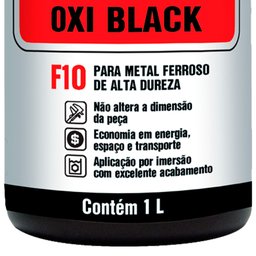 Oxi Black F10 Oxidação Preta a Frio 1 L + Quimox Removedor de Ferrugem 500 Ml - 3