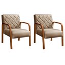 Ver imagem 2 de Kit 2 Poltronas Cadeira Decorativa Sala, Recepção Lara