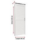 Ver imagem 3 de Porta Giro Laminada 85 Cm X 210 Cm Direita em Alumínio