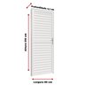 Porta Giro Laminada 85 Cm X 210 Cm Direita em Alumínio - 3