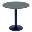 Ver imagem 1 de Mesa Bistrô Ferro Preto 111,50 Cm (alt) Disco Redondo Tampo Mdp Redondo 70 Cm (larg) X 2,50 Cm (alt