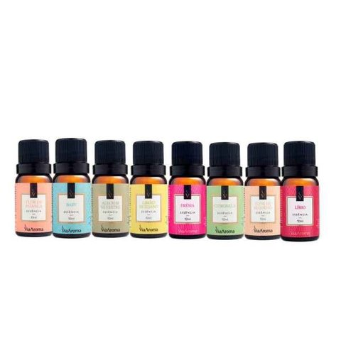 KIT 5 ESSÊNCIAS VARIADAS PARA AROMATIZADOR VIA AROMA
