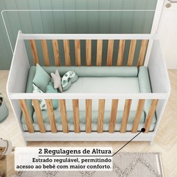 Berço Mini Cama Americano 100% Mdf 3 em 1 Ben - 10