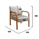 Ver imagem 3 de Kit 2 Poltronas Cadeira Decorativa Sala, Recepção Lara