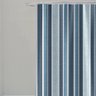 Cortina para Box Banheiro Antimofo Poliéster 198x180cm - Listra Azul Vertical - 1