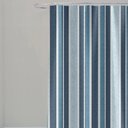 Ver imagem 1 de Cortina para Box Banheiro Antimofo Poliéster 198x180cm - Listra Azul Vertical