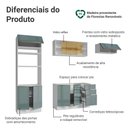 Ver imagem 4 de Armário de Cozinha Completa 270 cm Branco/Cinza Lux Madesa 07