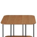 Ver imagem 2 de Mesa Apoio Lateral Lógica Baixa Retangular Nacional Móveis 52 Cm (altura) Tampo Mdf Laminado Pinh