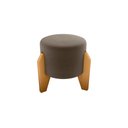 Ver imagem 1 de Puff Decorativo Descanso Luxo Orginal Premium Veludo Marrom Matrix