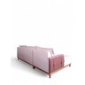 Sofá Évora 4 Lugares com Chaise Lado Esquerdo Linho M01/couro Ecológico com Cinto - 4