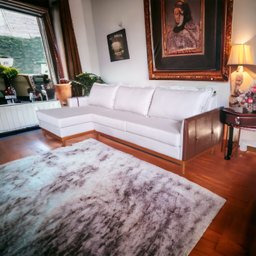 Sofá Évora 4 Lugares com Chaise Lado Esquerdo Linho M01/couro Ecológico com Cinto - 6