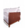 Sofá Évora 4 Lugares com Chaise Lado Esquerdo Linho M01/couro Ecológico com Cinto - 3