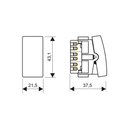 Ver imagem 2 de Módulo Interruptor Bipolar Simples Fame Habitat 20a Branco