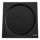 Ver imagem 1 de Ralo Click Inteligente p/ Banheiro Quadrado 15 cm Inox Preto:Preto