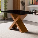 Ver imagem 2 de Mesa de Jantar 4 Lugares Multimóveis Cr50234 Cinamomo/preto