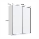 Ver imagem 2 de Guarda Roupa Solteiro 2 Portas 3 Gavetas Rc 2003 Linha Roupeiros Emovell