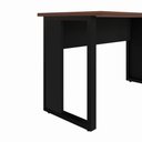 Ver imagem 5 de Mesa de Trabalho Industrial 150 cm X 60 cm Tampo Encorpado 25 mm F5 Office Cor:Louro Preto com Preto