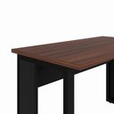 Ver imagem 6 de Mesa de Trabalho Industrial 150 cm X 60 cm Tampo Encorpado 25 mm F5 Office Cor:Louro Preto com Preto