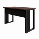Ver imagem 4 de Mesa de Trabalho Industrial 150 cm X 60 cm Tampo Encorpado 25 mm F5 Office Cor:Louro Preto com Preto