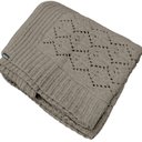 Ver imagem 1 de Manta Peseira de Tricot Fendi 90x180 Cm - Pavone