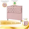 Cabeceira Cama Box Queen 1,60 Estofada Luxor Rose Holanda Plus Star Confort - 4