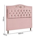 Ver imagem 5 de Cabeceira Cama Box Queen 1,60 Estofada Luxor Rose Holanda Plus Star Confort