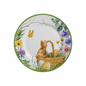 PRATO SOBREMESA PASCOA EASTER GARDEN C/6 PEÇAS 1º LINHA