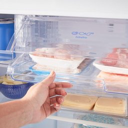 Geladeira Panasonic 435 Litros 2 Portas com Freezer em Cima Aço Escovado Bt50bd3xa 220v - 8