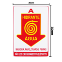 Ver imagem 2 de Combo 10 Placas de Sinalização Hidrante a Água 20x30 Acesso - X-710 F9e